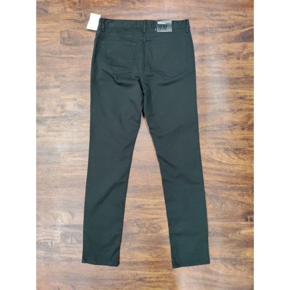 NWT H&M High Rise Flat Front Skinny Slim Fit Jeans Dark Denim Black Womens 29/32 - Picture 12 of 12